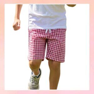Belk Kids Red Gingham Pull-On Shorts - Size L
